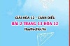 Giải bài 2 trang 13 Hóa 12 Cánh Diều SGK